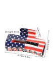 Dark Blue American Flag Print Hair Claw Clip