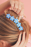 Multicolour 60s Flowers Cute Plastic Hair Claw