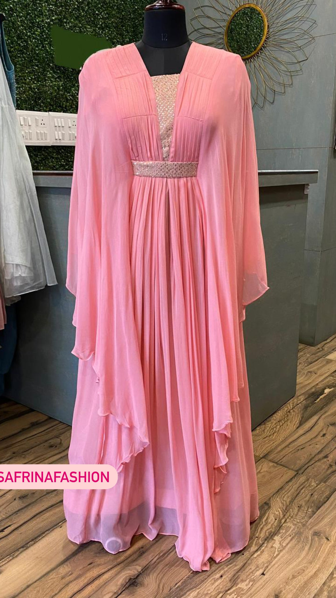 Betty indowestern kaftan dress - Saffronfashionindia