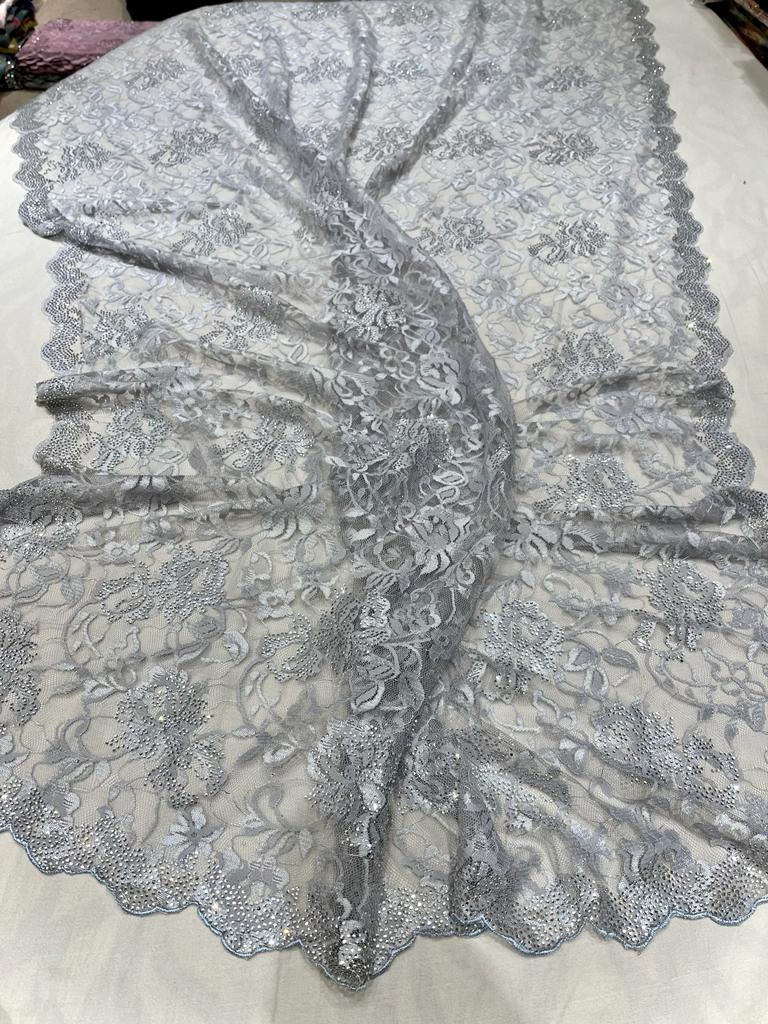 Vani Chaintley lace swarosvki inspired women saree - Saffronfashionindia