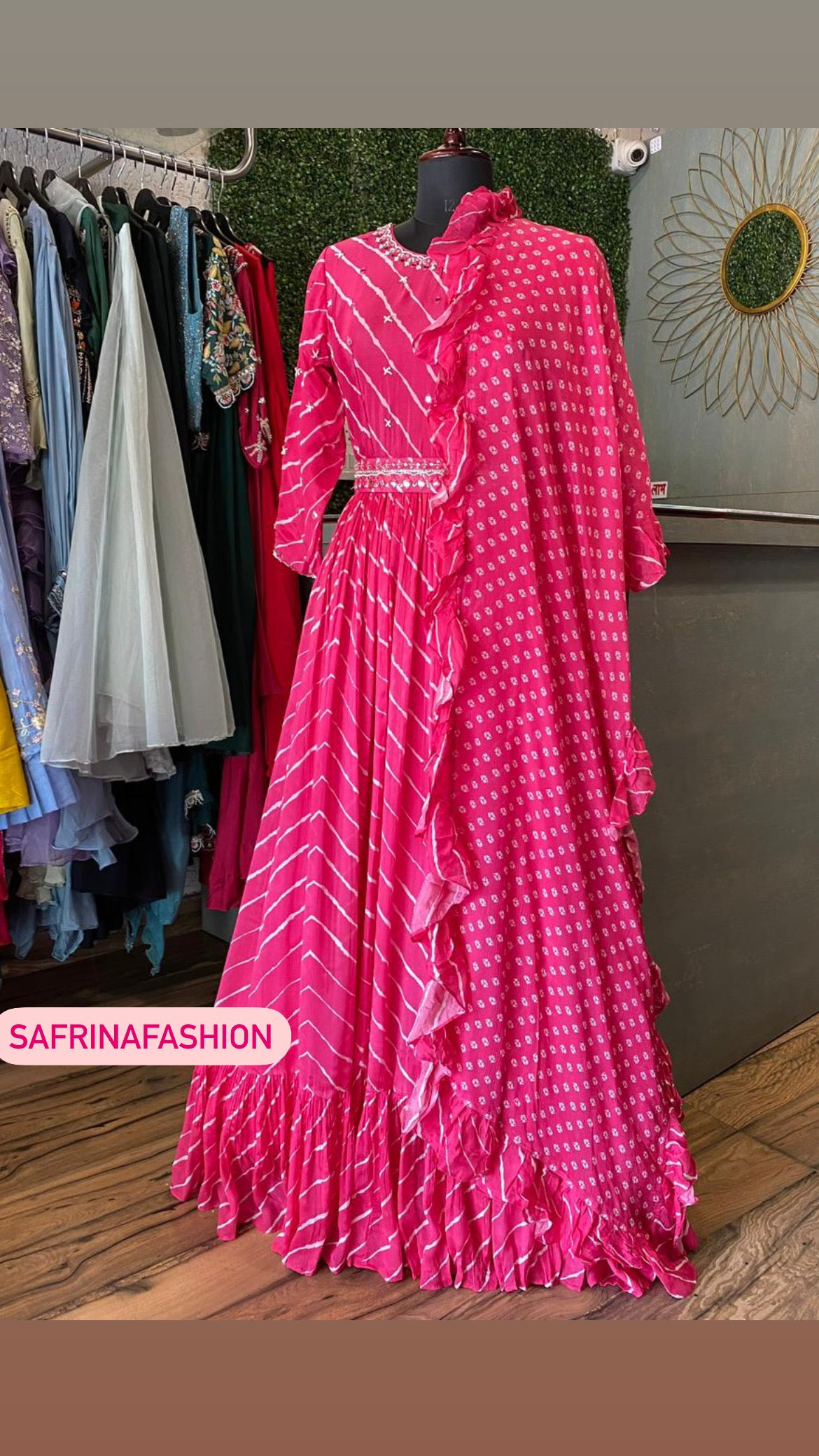 Jinnah pink indowestern dress - Saffronfashionindia