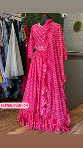 Jinnah pink indowestern dress