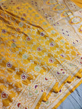 Exclusive Meenakari katan silk sarees