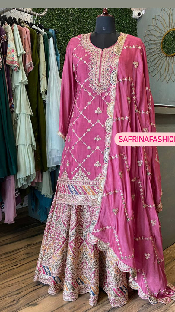 Pinashi Pakistani sharara dress