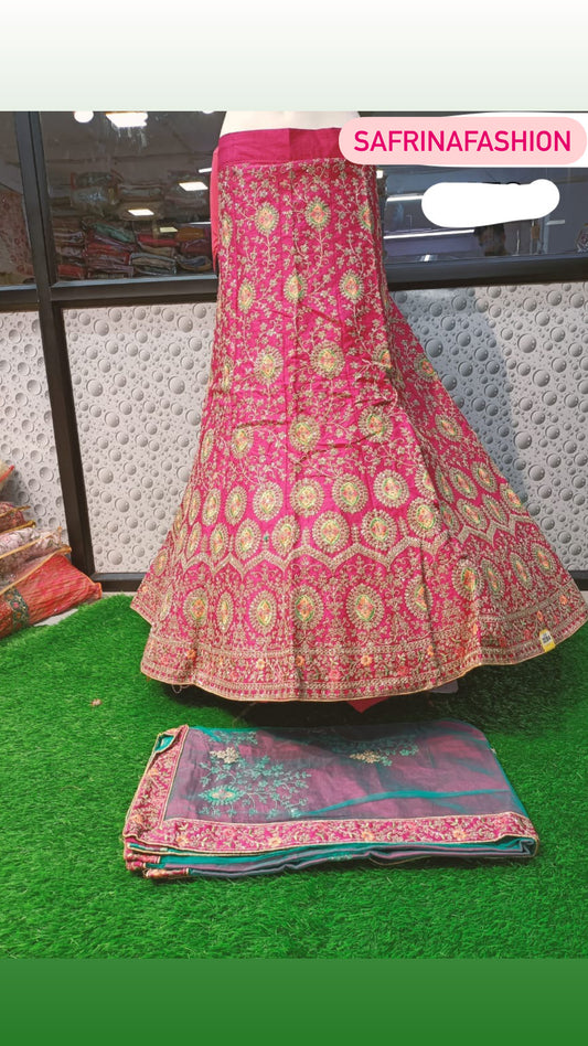 Kivara embroidered stunning lehanga choli - Saffronfashionindia