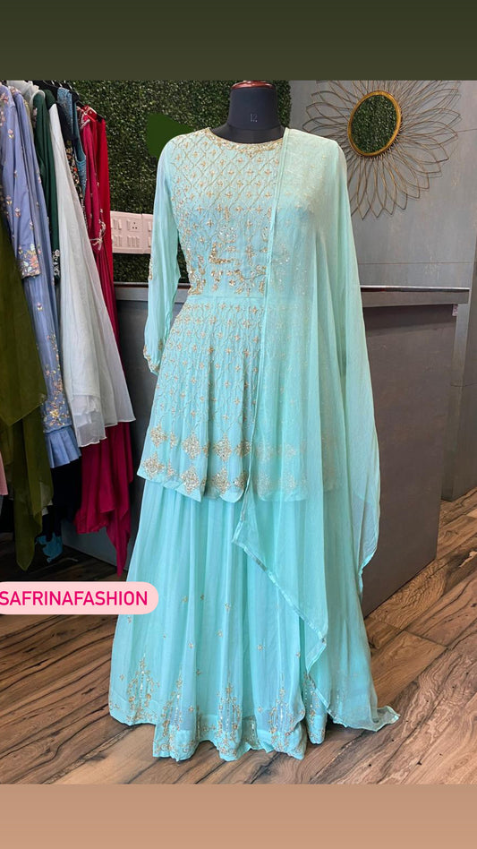 Masibha peplum kurta dress - Saffronfashionindia