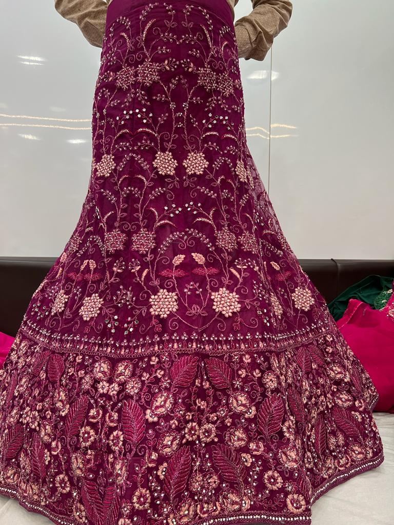 Noora Indian wedding lehanga choli - Saffronfashionindia