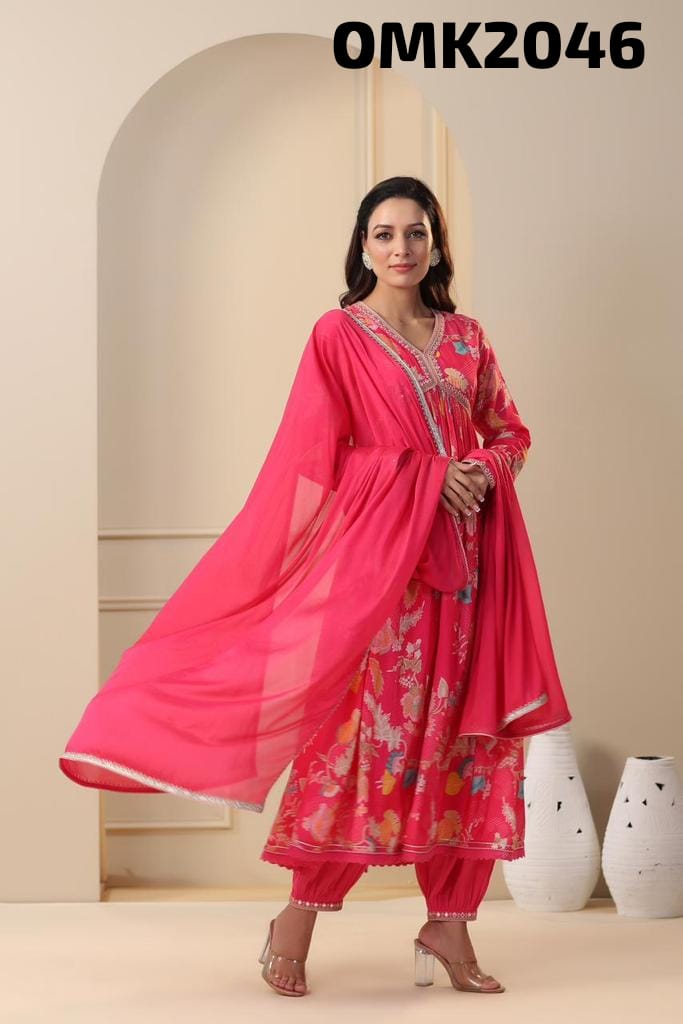 Priani floral salwar suit - Saffronfashionindia