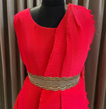 Red hot beauty indoweatern draping dress