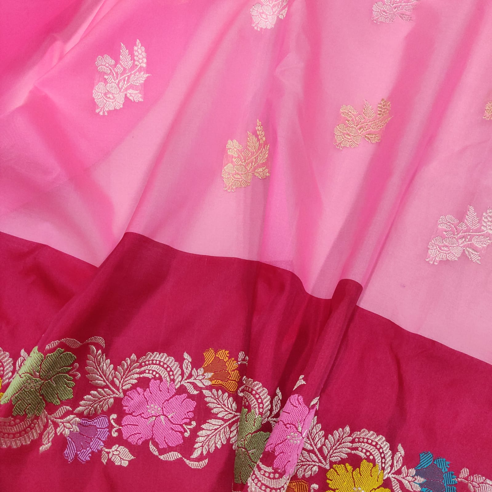 Pinkvilla inspired handwoven saree - Saffronfashionindia