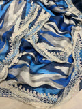 Nishani striped satin printed sarees