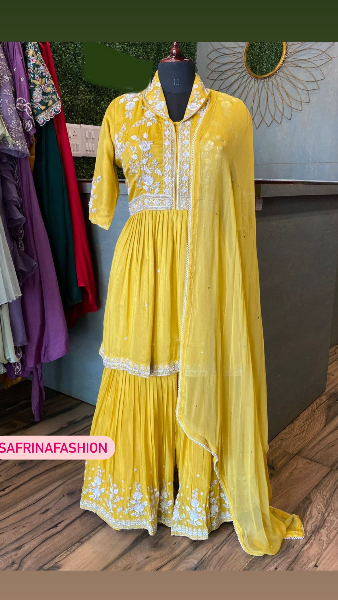 Savisha peplum styled dress - Saffronfashionindia