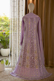 Lavender Anarkali Chikankari dress