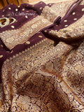 Elegant Banarsi gorgette saree