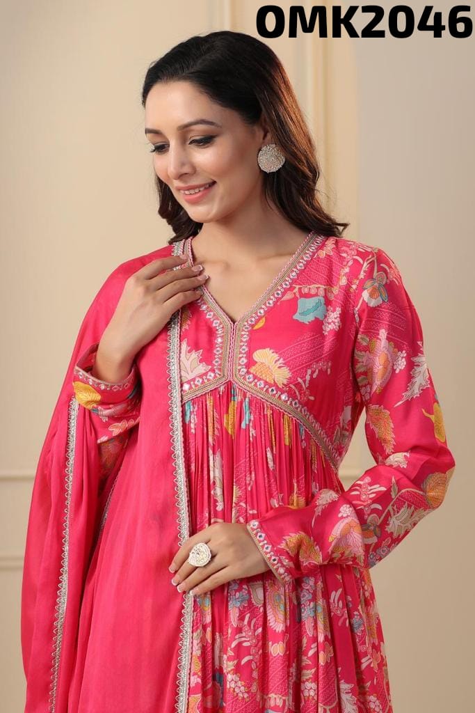 Priani floral salwar suit - Saffronfashionindia