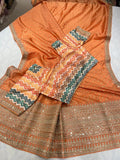 Nimad Moonga silk sarees trendy women sari