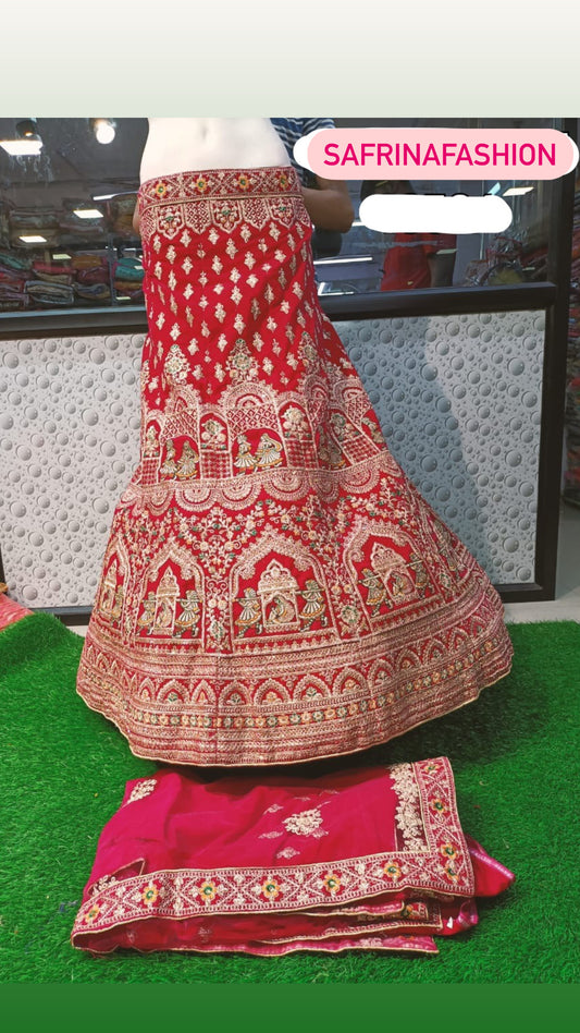 Navesha bridal lehanga/sangeet lehanga - Saffronfashionindia