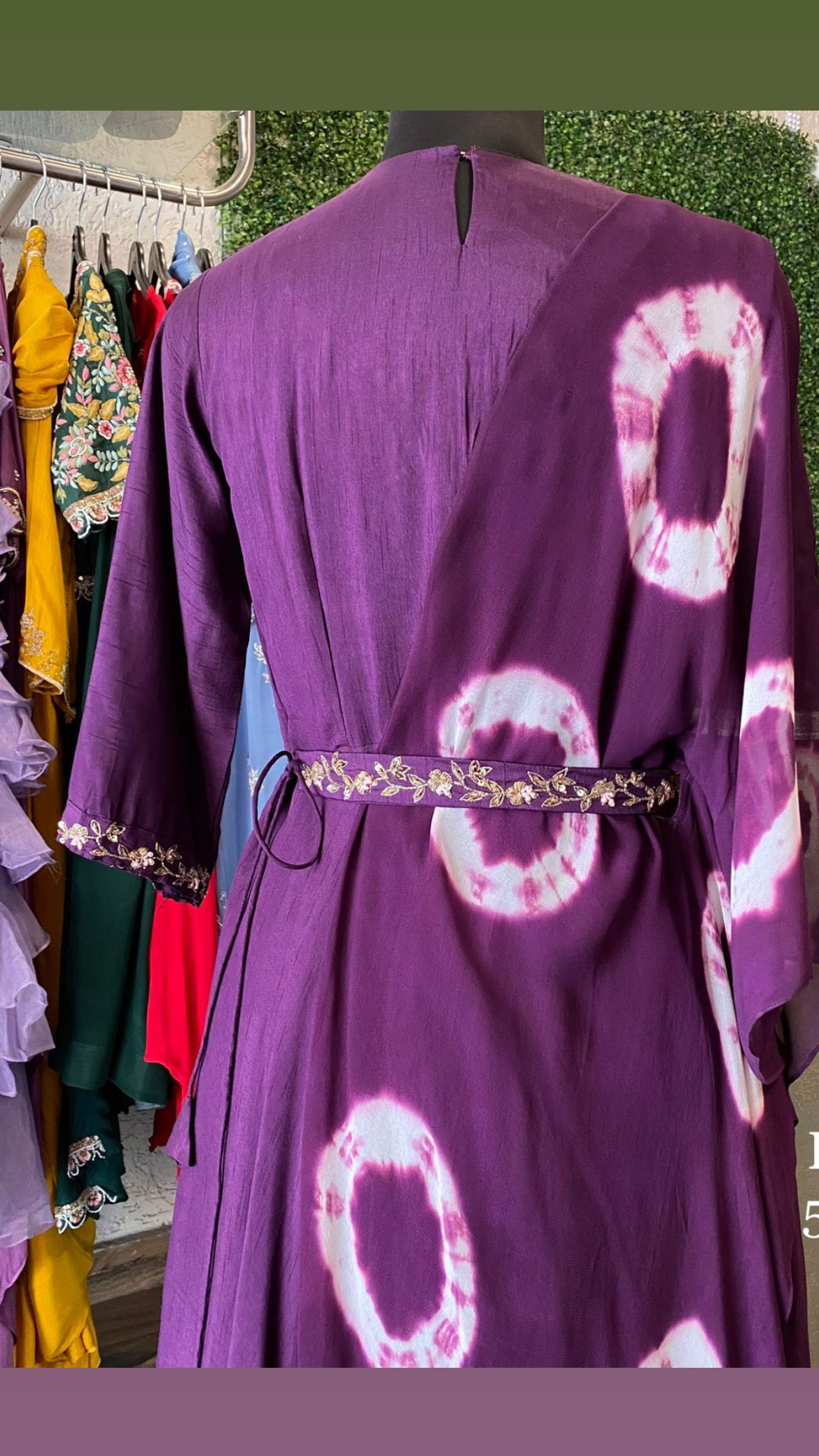 Davita silk gown dress - Saffronfashionindia