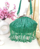 Fringes clutches partywear clutch