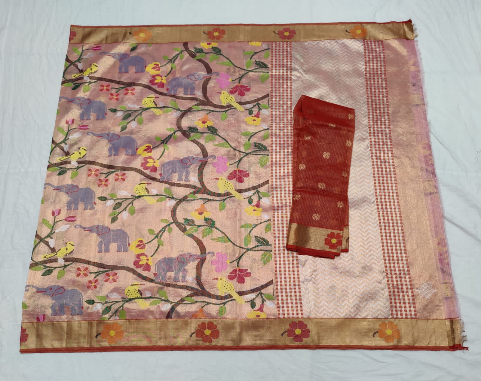 Rivaaz indian zari kota saree - Saffronfashionindia