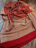 Rosy Banarsi gorgette beautiful sari
