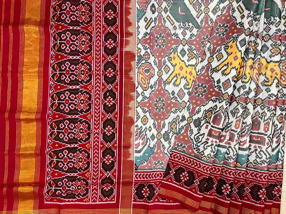 Lubina ikkat weaving Patola silk saree