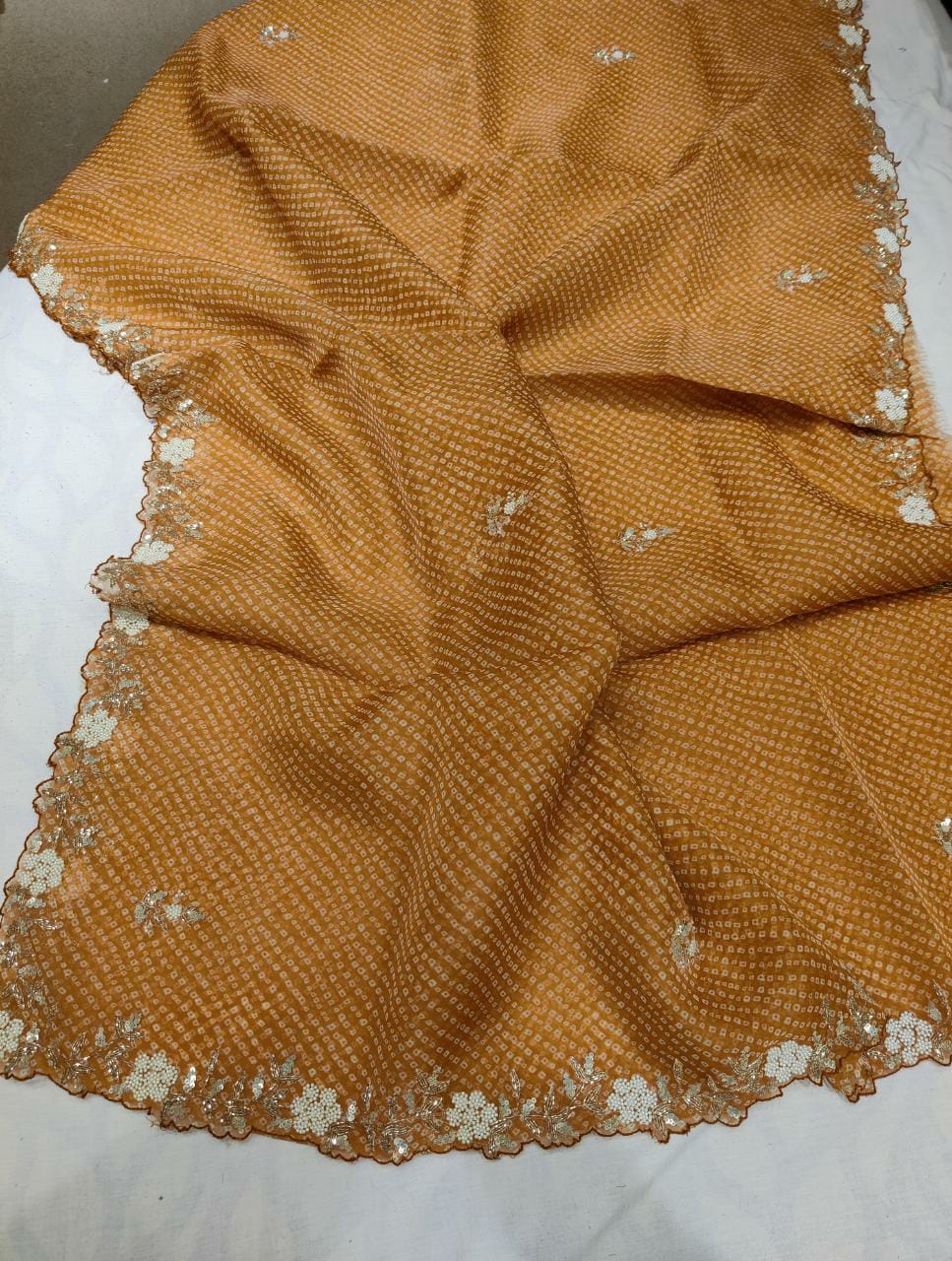 Susil pearl organza saree - Saffronfashionindia