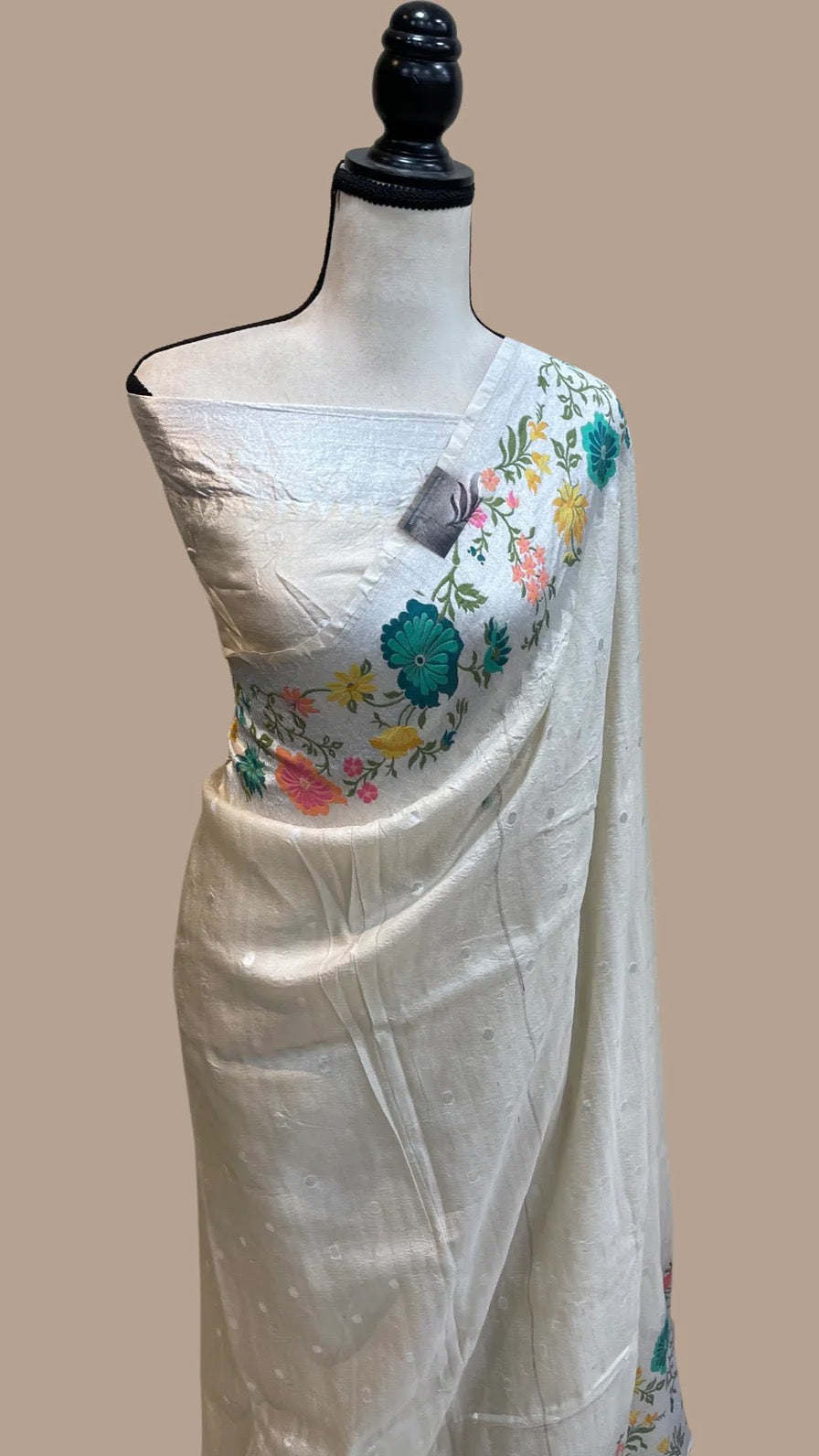 Lavita handloom Banarsi tussar sarees - Saffronfashionindia