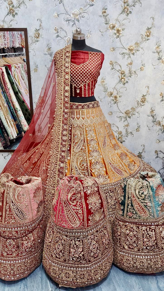 Humera lehanga bridal reception lehanga - Saffronfashionindia