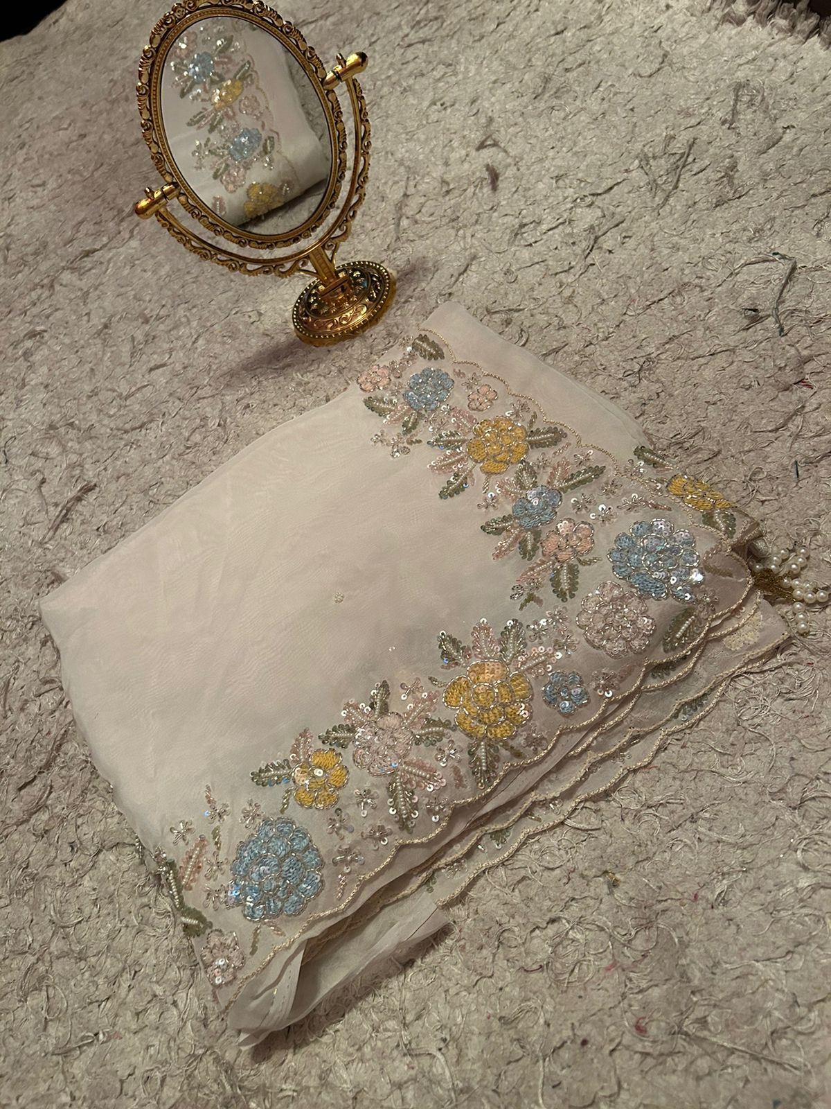 Vanisha premium organza saree - Saffronfashionindia