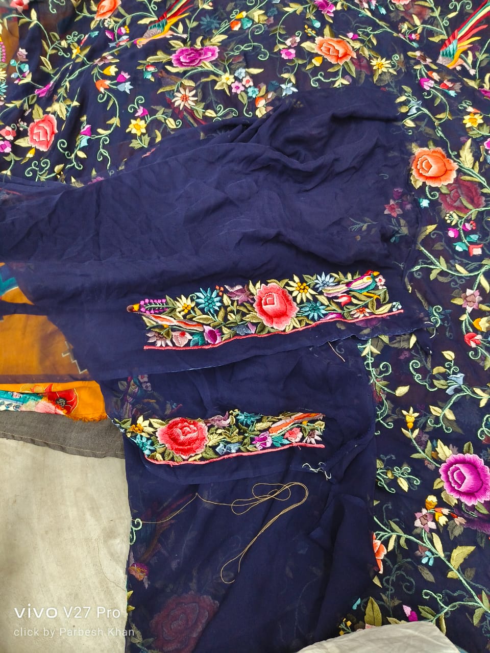 Rosila Authentic Parsi gara saree - Saffronfashionindia