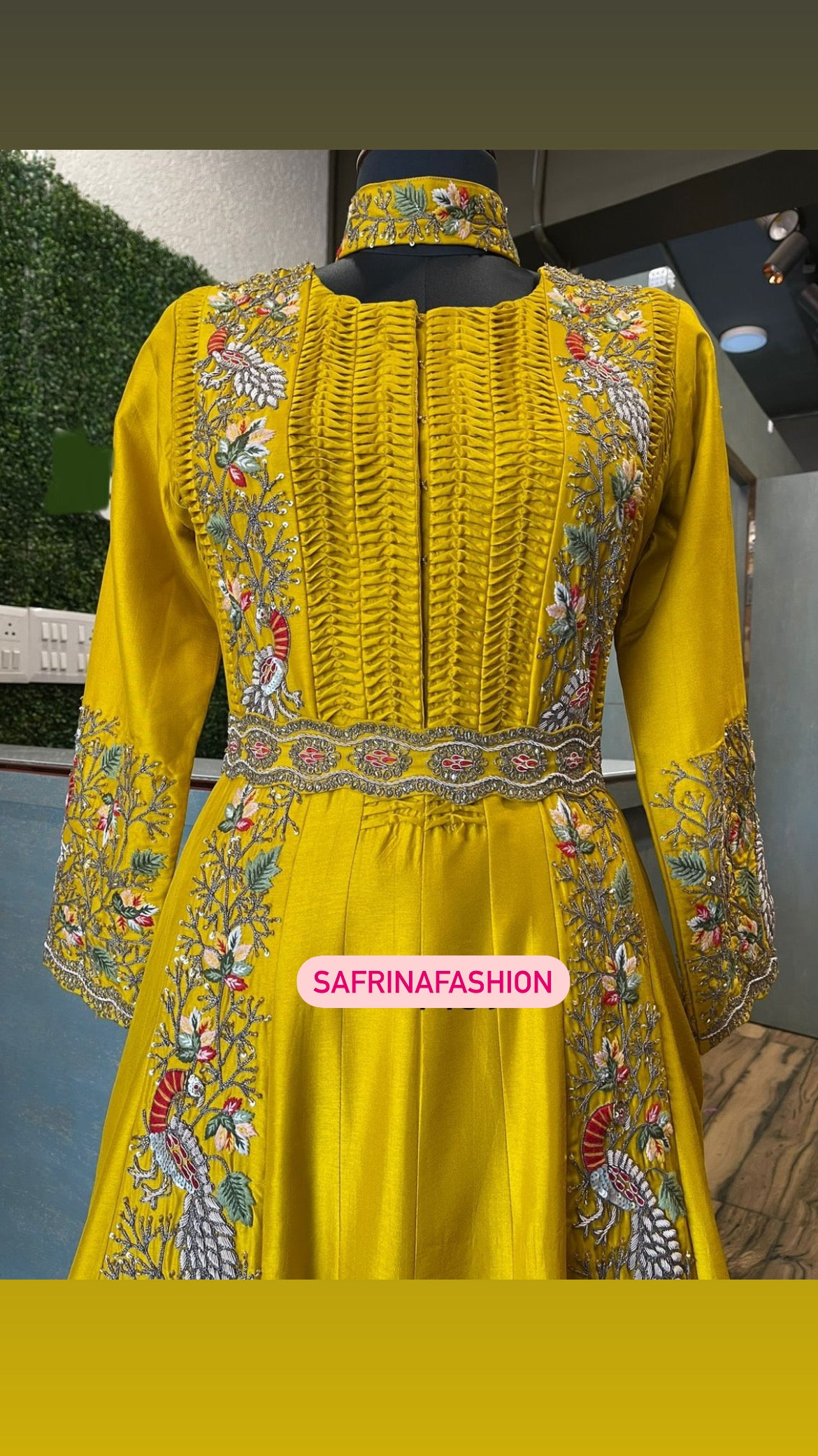Peacock inspired beautiful bridesmaid dress - Saffronfashionindia