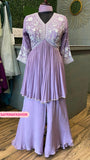 Lavender beautiful peplum kurta dress