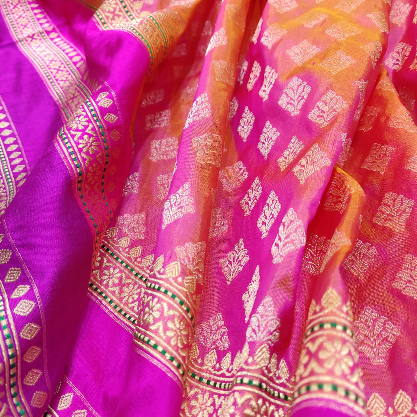 Preenam Katan pink beautiful sarees - Saffronfashionindia