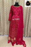 Royal ramp inspired gajji silk dress gown