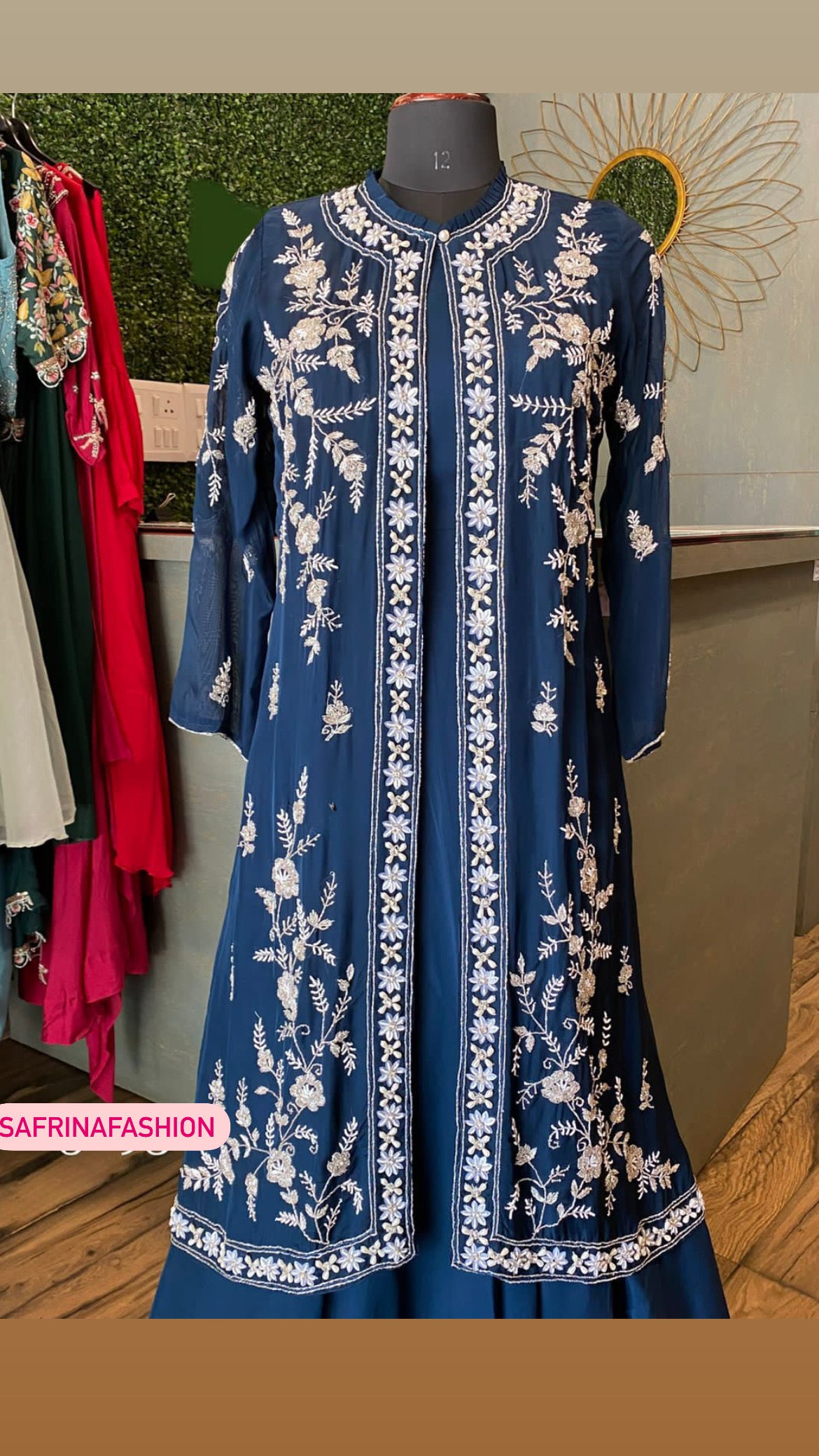 Blossom long kurta dress - Saffronfashionindia
