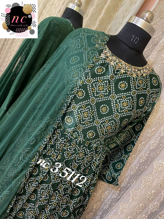 Royal ramp inspired gajji silk dress gown - Saffronfashionindia