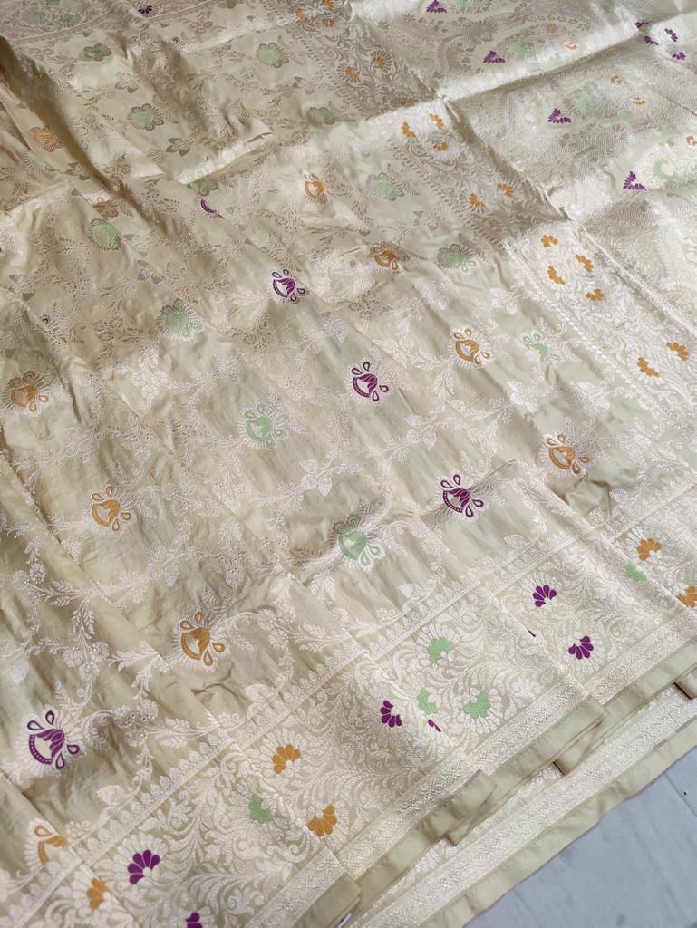 Exclusive Meenakari katan silk sarees - Saffronfashionindia
