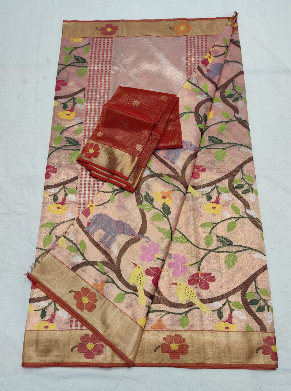 Rivaaz indian zari kota saree - Saffronfashionindia