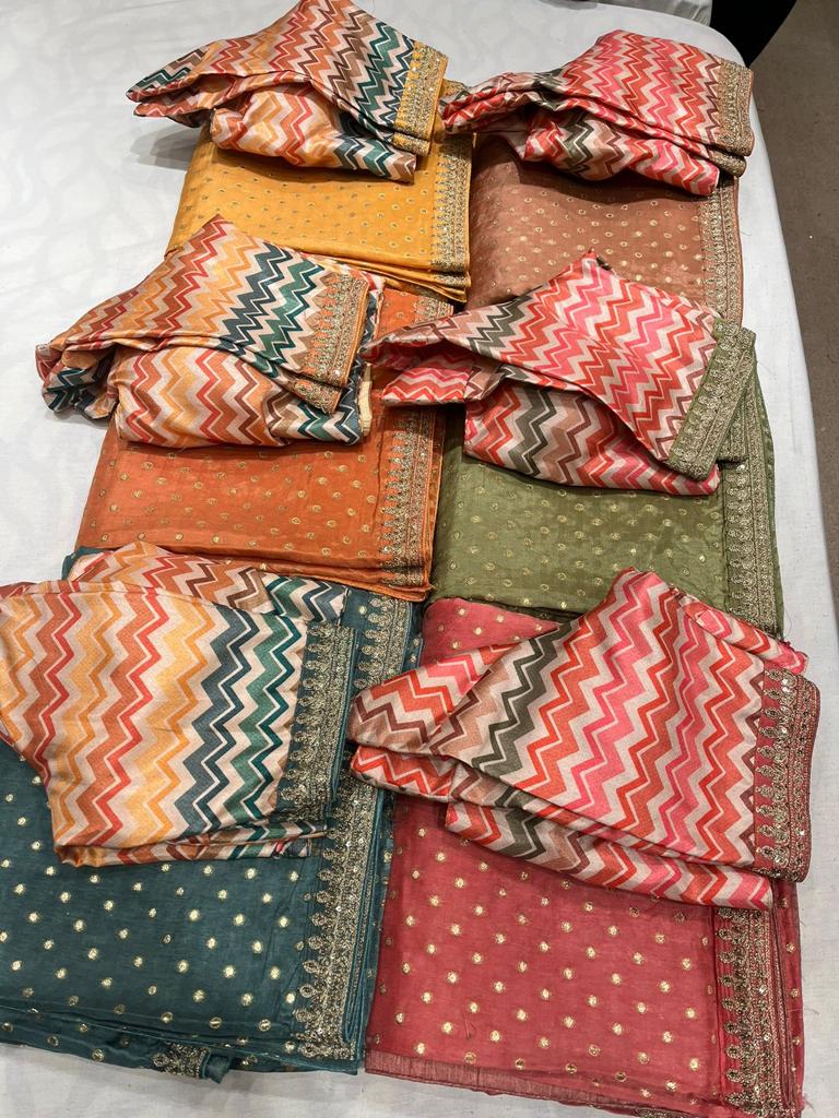 Nimad Moonga silk sarees trendy women sari - Saffronfashionindia