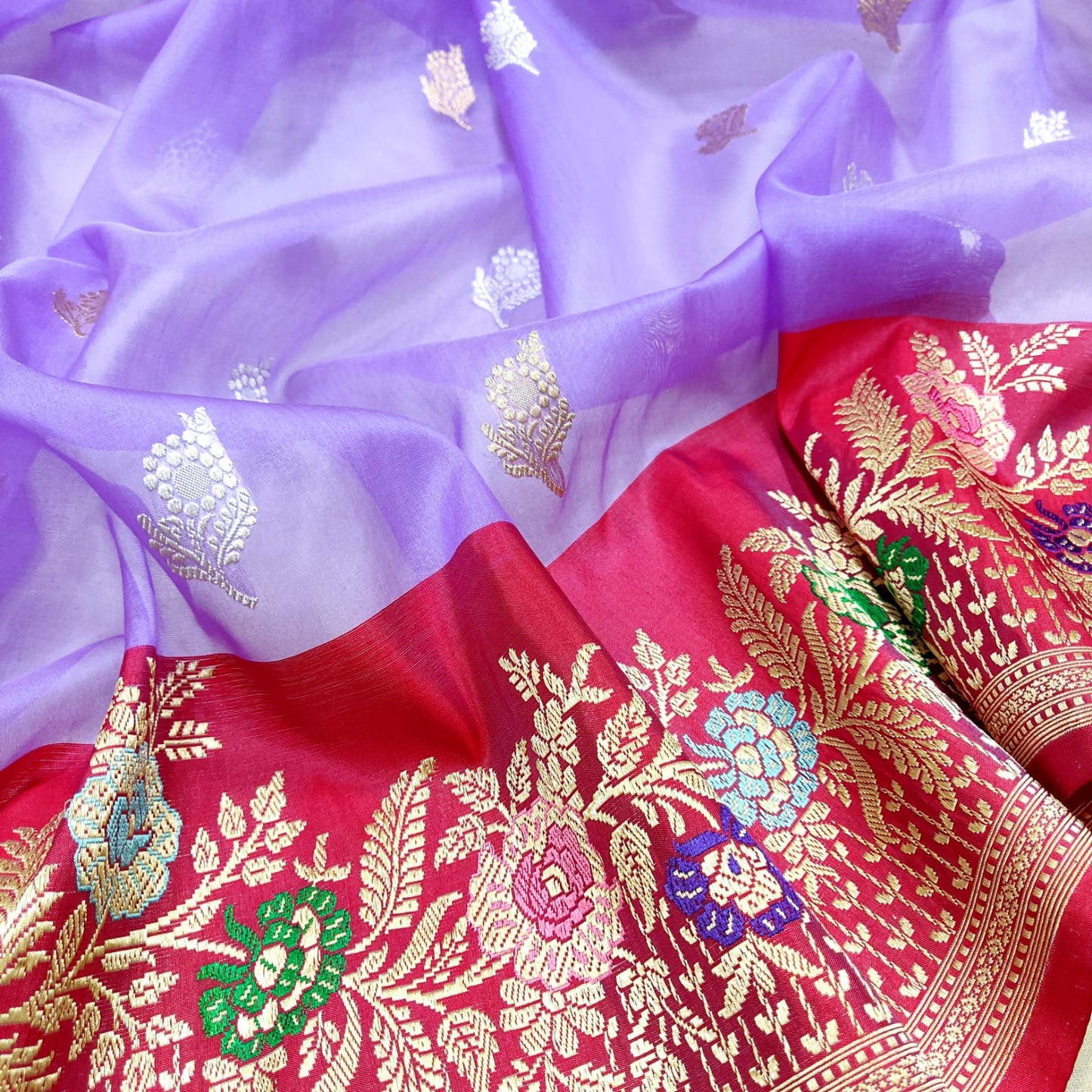 Naveena kora handwoven silk sarees - Saffronfashionindia