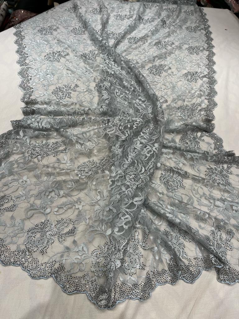 Vani Chaintley lace swarosvki inspired women saree - Saffronfashionindia