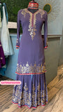 Naisha gorgette kurta gharara dress