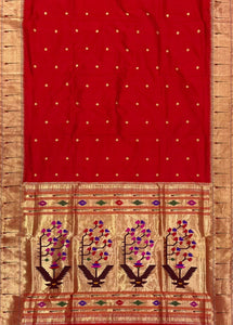Rangmahal inspired handloom Paithani saree