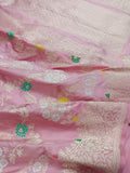 Maharani inspired handwoven Katan silk kadwa saree