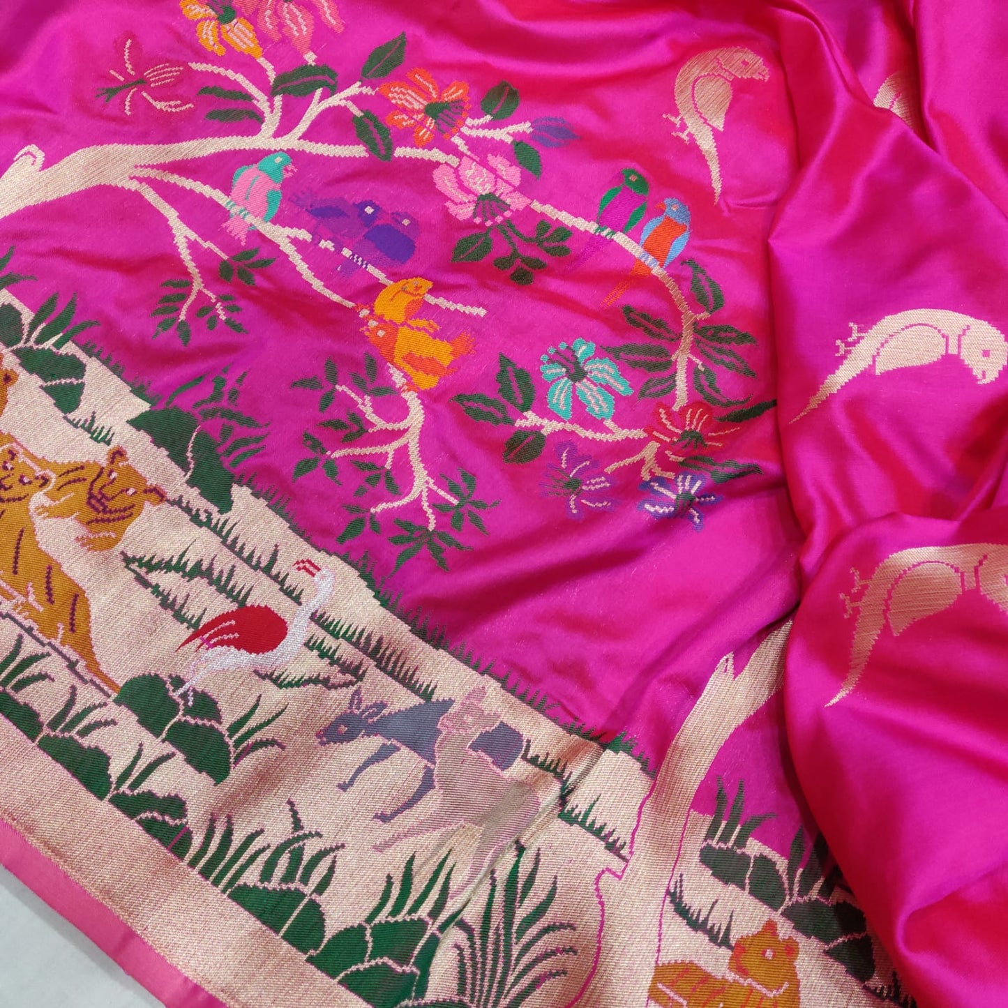 Shanikha Katan silk handwoven saree - Saffronfashionindia