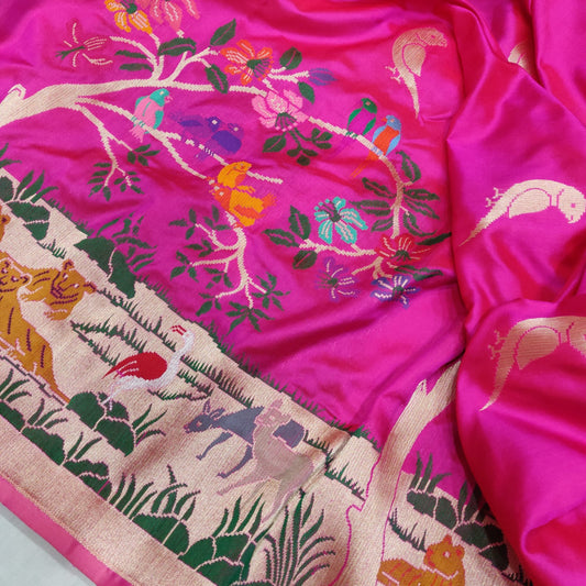 Shanikha Katan silk handwoven saree - Saffronfashionindia