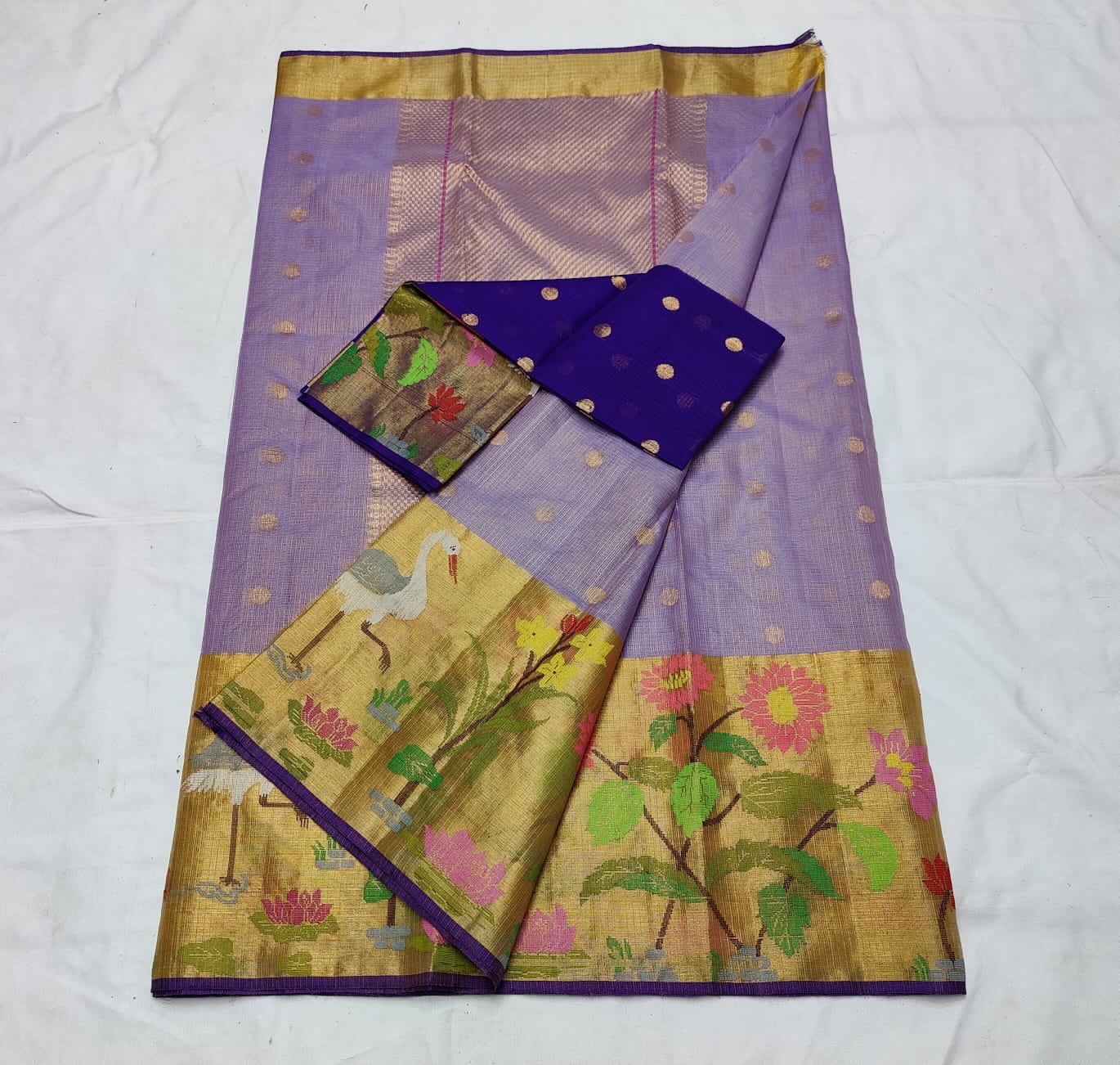 Nihad tissue zari kota saree - Saffronfashionindia
