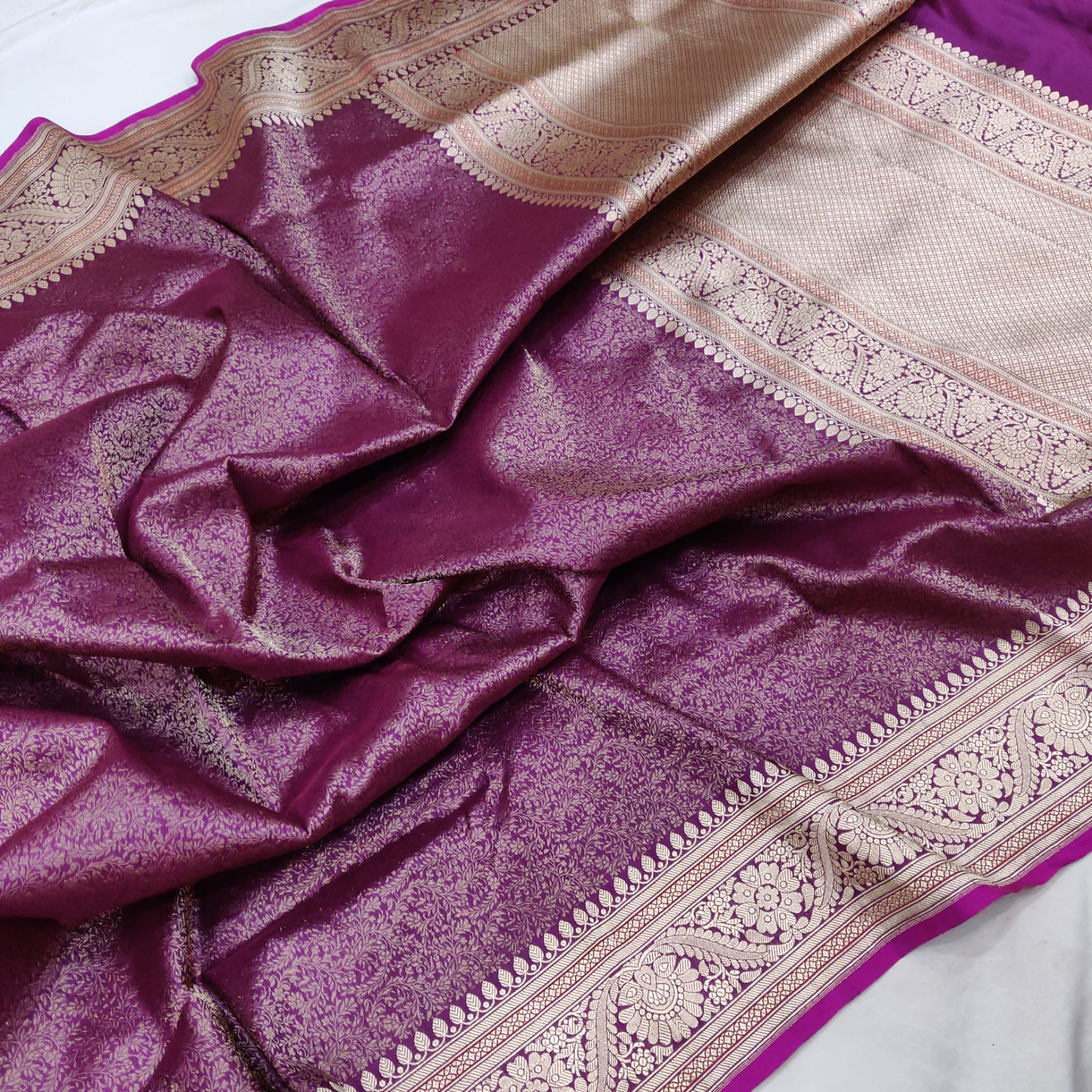 Nohira Katan silk handwoven saree - Saffronfashionindia