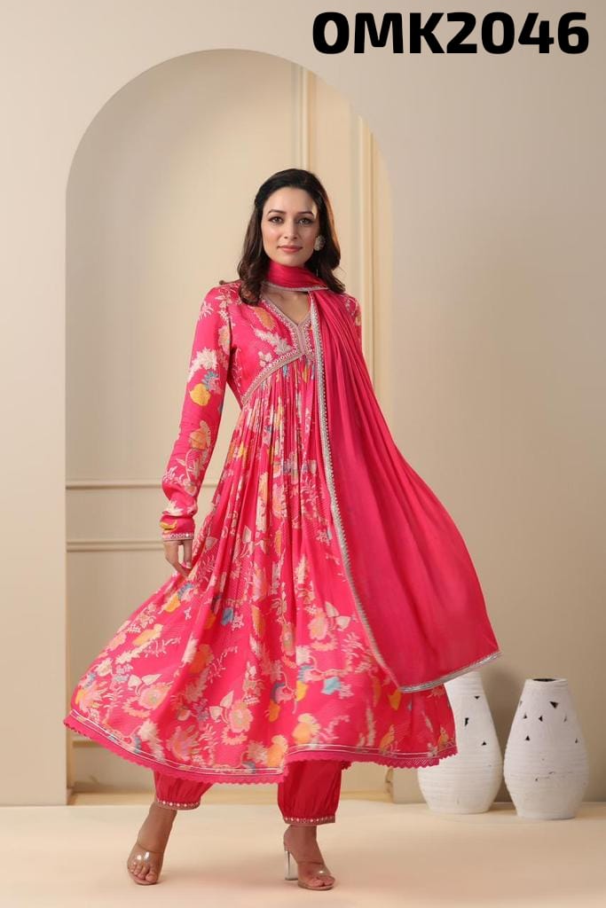 Priani floral salwar suit - Saffronfashionindia